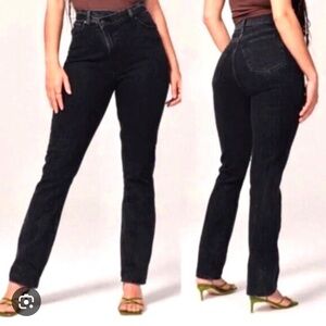 Abercrombie & fitch curve love 90s slim straight jeans ultra high rise